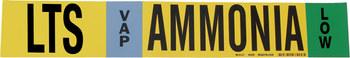 Imágen de Brady Negro/Azul/Verde/Blanco sobre amarillo Vinilo 90456 Marcador de tubería autoadhesivo (Imagen principal del producto)