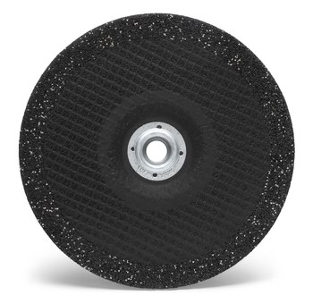 3M Silver Cerámico Rueda para esmerilado de centro hundido - Estándar (Tipo 27) - Diámetro 7 pulg. - Grosor 1/4 pulg. - 87448
