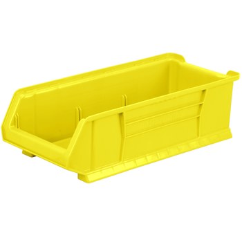 Imagen de Akro-mils Akrobin 200 lb Amarillo Polímero de grado industrial Apilado Contenedor de almacenamiento (Imagen principal del producto)