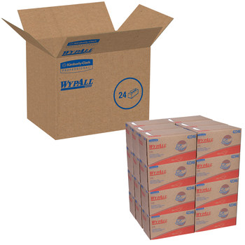 Kimberly-Clark WypAll L10 Blanco Fibra Toallita de limpieza - longitud total 9 pulg. - Ancho 10.25 pulg. - 42346