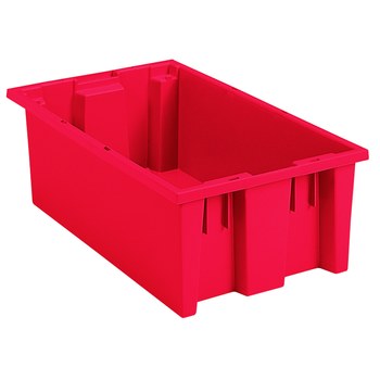 Imagen de Akro-mils 35180 0.5 ft³, 3.7 gal 45 lb Rojo Polímero de grado industrial Contenedor apilable (Imagen principal del producto)