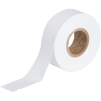 Brady Blanco Cinta de marcado - 1.18 pulg. Anchura x 300 pies Longitud - Un solo lado Adhesiva - 58342