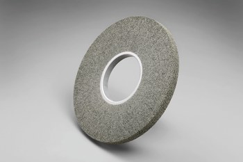 3M Scotch-Brite Convoluto Óxido de aluminio Mediano Rueda de desbaste - Mediano grado - Accesorio Eje - Diámetro 6 pulg. - Agujero Central 3 pulg. - Grosor 1/2 pulg. - 18832
