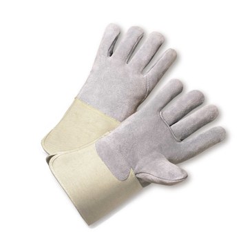 Imágen de West Chester KS900-EA Gris/Tostado Grande Cuero Dividir Cuero vacuno Cuero Guantes de trabajo (Imagen principal del producto)