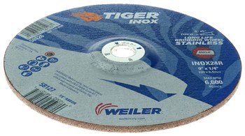 Weiler Tiger inox Disco esmerilador 58127 - 9 pulg. - INOX - 24 - R