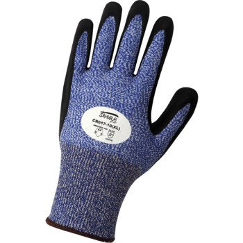 Global Glove Samurai CR617 Negro/Azul Grande HDPE Guantes resistentes a cortes - cr617 lg