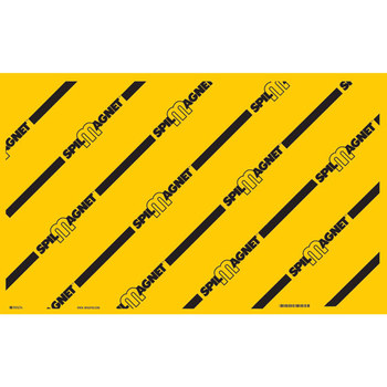 Imágen de Brady Spill Magnet Negro sobre amarillo Cubierta de drenaje (Imagen principal del producto)