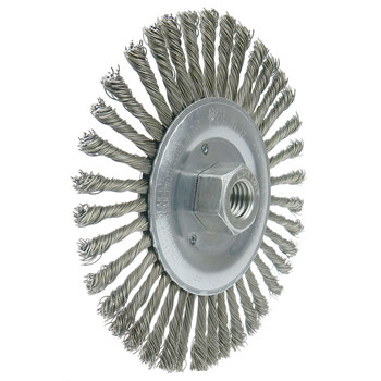 Weiler Vortec Pro 36307 Cepillo de rueda - Anudado - Circular trenzado Acero cerda