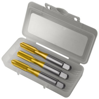 Imágen de Greenfield Threading HTGP-3PC-TN 3/8-24 UNF H3 TiN 2.94 pulg. TiN Juego de macho de mano 174529 (Imagen principal del producto)