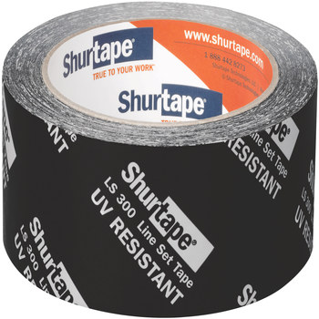 Shurtape LS 300 Negro Cinta de ajuste de líneas - 48 mm Anchura x 55 m Longitud - 2.85 mil Espesor - shurtape 102666