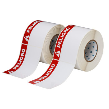 Imágen de Brady Blanco Poliéster Transferencia térmica THTEL-25-483-1-PE Rollo de etiquetas para impresora de transferencia térmica troquelado (Imagen principal del producto)