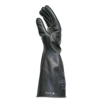 Imágen de North Butyl Series B144RGI Negro Grande Butilo No compatible Guantes resistentes a productos químicos (Imagen principal del producto)