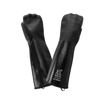 Global Glove FrogWear Negro Universal Manoplas - acabado Áspero - Longitud 18 pulg. - 810033-29114