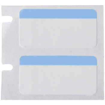 Brady M5-131-494-BL Etiquetas de color - 1 pulg. x 0.5 pulg. - Poliéster - Negro sobre azul, blanco - B-494