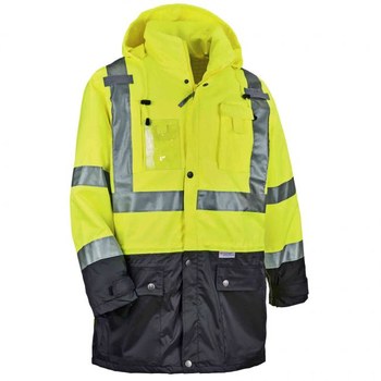 Ergodyne GloWear 8388 Kit de la chaqueta de la condición fría 25539 - tamaño 5XG - Poliéster - Lima