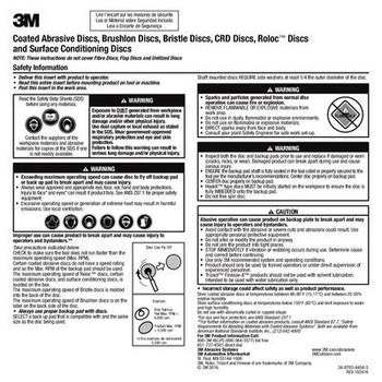 3M Cubitron II Stikit 87107 Discos PSA - 6 pulg. - 220 - Muy fino - Óxido de aluminio cerámico