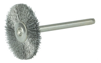 Weiler 26014 Cepillo de rueda - Rizado Acero inoxidable cerda