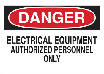 Imágen de Brady B-120 Poliéster reforzado con fibra de vidrio Rectángulo Blanco Inglés Cartel de seguridad eléctrica 71543 (Imagen principal del producto)