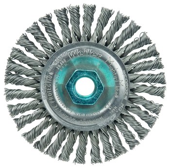Weiler Roughneck 13127 Cepillo de rueda - Anudado - Circular trenzado Acero cerda