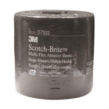 3M Scotch-Brite Rollo de lijado 07522 - 8 pulg. x 20 pies - Carburo de silicio - Ultrafino
