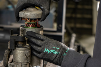 Ansell HyFlex Aerofit 11594 Negro 9 Guantes de trabajo - Grado Aeroespacial, Maquinaria y equipos, Fabricación de metales, Automotriz, Procesado de alimentos - 076490-76297