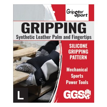 Global Glove Gripster SG9003 Gris Grande Spandex/cuero sintético Spandex/cuero sintético Guantes de mecánico - sg9003 lg