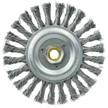 Weiler Roughneck 08776 Cepillo de rueda - Anudado - Circular trenzado Acero cerda