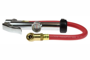 Imágen de Manómetro de inflado, 0-160 psi, manguera de 12", mandril de bola, pantalla A1502-BL de por de Coilhose (Imagen principal del producto)
