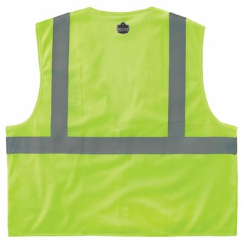 Ergodyne Glowear 8210Z Chaleco de alta visibilidad 21059 - tamaño 4EG/5EG - Poliéster - Lima de alta visibilidad - ANSI clase 2