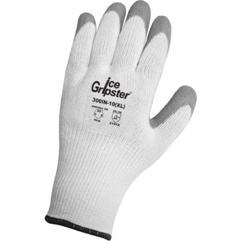 Global Glove Ice Gripster 300in Gris/Blanco Grande Acrílico Guantes para condiciones frías - 300in lg
