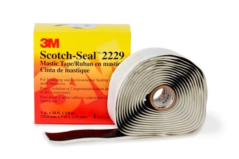 3M Scotch-Seal 2229-1X10FT Negro Cinta aislante - 1 pulg. x 10 pies - Grosor 125 mil - 50335