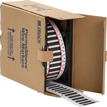 Imágen de Brady Permasleeve Negro Termocontraíble Transferencia térmica HX-375-2-BK Manga para impresora de transferencia térmica troquelada (Imagen principal del producto)