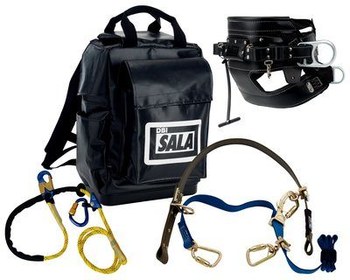 DBI-SALA Kit de protección contra caídas 1050017 - 8 pies Nailon Cuerda de salvamento - 10610