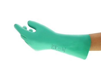 Ansell AlphaTec 37-200 Verde 9 Nitrilo No compatible Guante resistente a productos químicos - Longitud 12.6 pulg. - 076490-11704