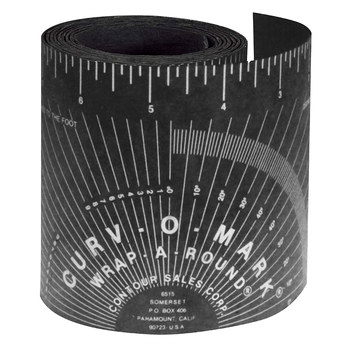 Jackson Safety Curve-O-Mark Negro Mediano Regla envolvente - 14752
