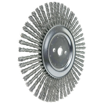 Weiler 94026 Cepillo de rueda - Anudado Acero cerda