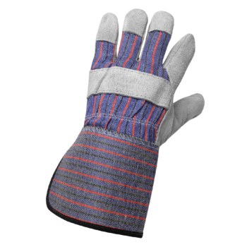 Global Glove 2300GC Marrón Grande Cuero Dividir Cuero vacuno Cuero Guantes de trabajo - Pulgar tipo ala - 2300gc lg