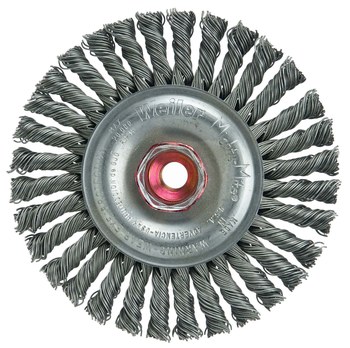 Weiler Roughneck 13126 Cepillo de rueda - Anudado - Circular trenzado Acero cerda