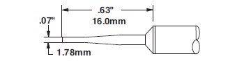 Imágen de Metcal Smartheat - STTC-042 Cartucho de soldadura (Imagen principal del producto)