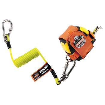 Ergodyne Squids 3190 Kit de anclaje de cinta métrica 19660 - Poliéster - Naranja/Lima