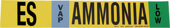 Imágen de Brady Negro/Azul/Verde/Blanco sobre amarillo Vinilo 90443 Marcador de tubería autoadhesivo (Imagen principal del producto)