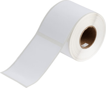 Brady BradyJet J20-261-2595 Rollo de etiquetas imprimibles de inyección de tinta - 2.95 pulg. x 4.33 pulg. - Vinilo - Blanco - B-2595
