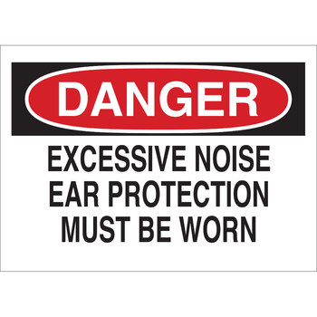 Imágen de Brady B-120 Poliéster reforzado con fibra de vidrio Rectángulo Blanco Inglés Cartel de PPE 73456 (Imagen principal del producto)