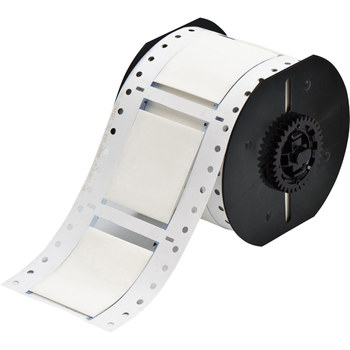 Brady PermaSleeve B33D-1500-2-344 Funda de impresora troquelada - 2 pulg. x 2.433 pulg. - Blanco - B-344