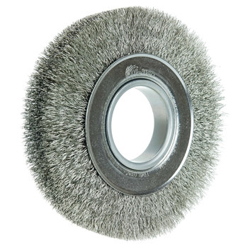 Weiler 06440 Cepillo de rueda - Rizado Acero inoxidable cerda
