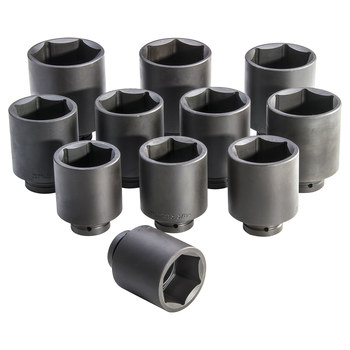 Proto J76111 6 Puntos Juego de llaves de impacto profundas - accionamiento 1 pulg. - 12524