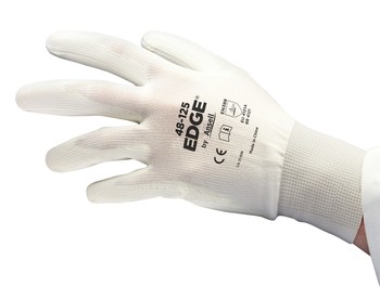 Ansell Borde 48-125 Blanco 7 Tejido Guantes de trabajo - 076490-18699