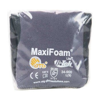 PIP MaxiFoam Premium 34-900V Gris Grande Guantes de trabajo - 616314-20833