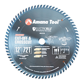 Imágen de Hoja de sierra circular Electro-Blu 612720C de Con la punta de carburo por 12 pulg., 1 pulg. de Amana (Imagen principal del producto)