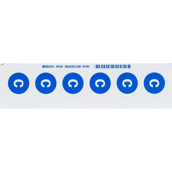 Imágen de Brady Azul sobre blanco Etiqueta del extintor (Imagen principal del producto)